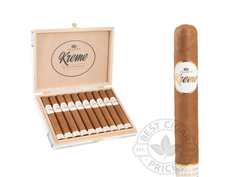 Villiger Cuellar Kreme Seleccion Nicaragua Robusto Cigars - 10 Cigars