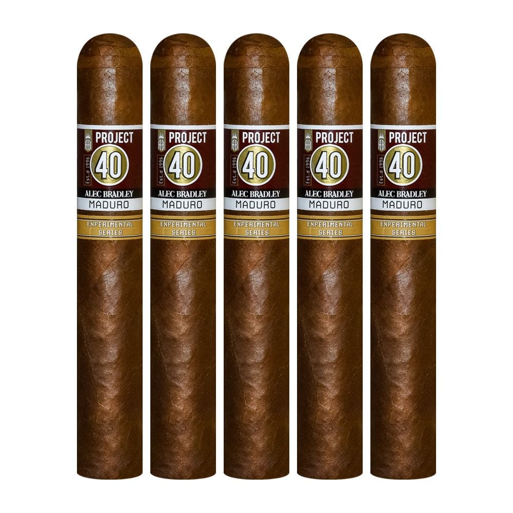 Alec Bradley Project 40 Maduro 06.60 – Gordo - Pack of 5