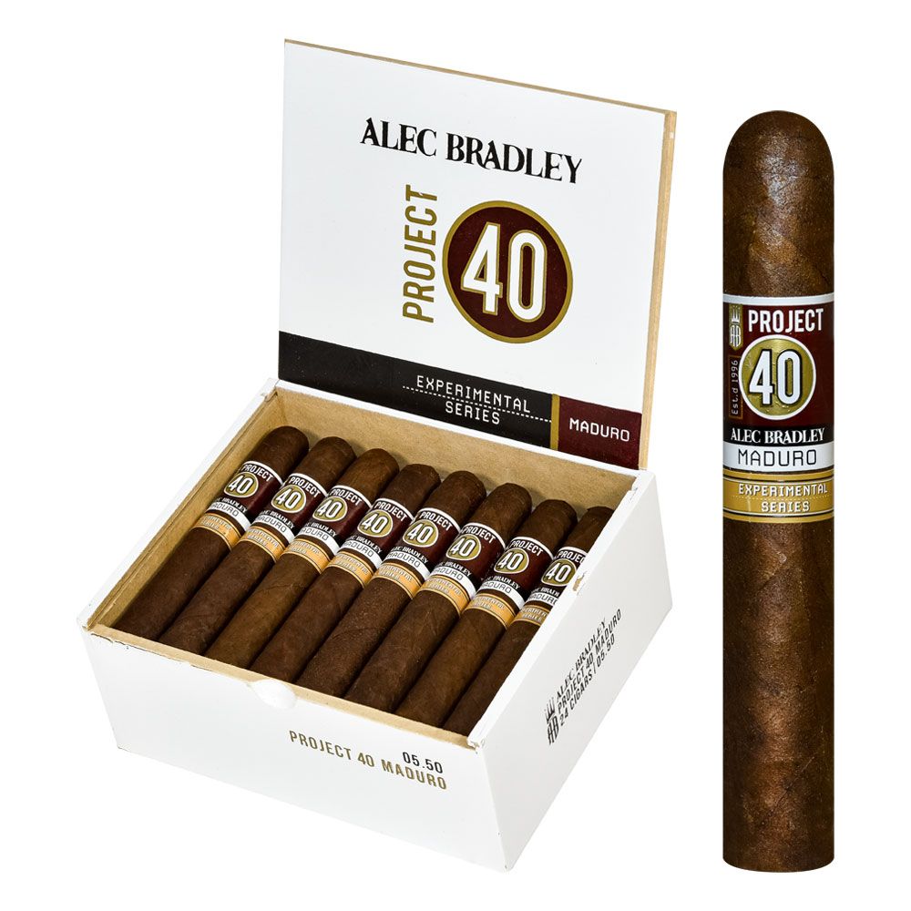 Alec Bradley Project 40 Maduro 05.50 – Robusto - Box of 24