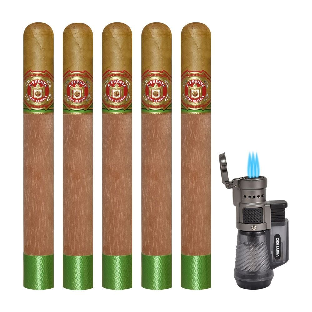 Arturo Fuente Double Chateau with Torch Lighter - Pack of 5