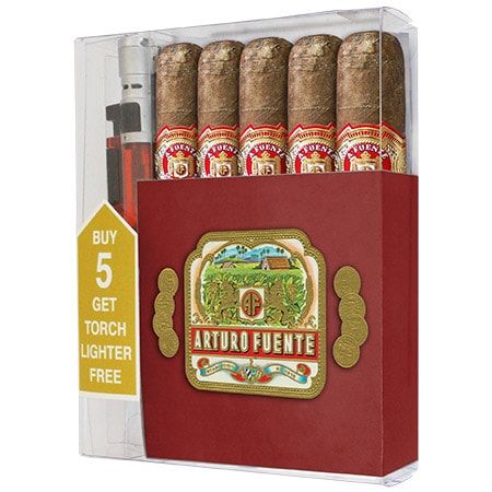 Arturo Fuente Rothschild Collection With Lighter - Pack of 5