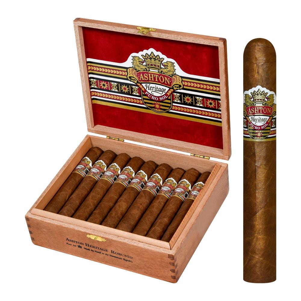 Ashton Heritage Puro Sol Robusto - Pack of 5