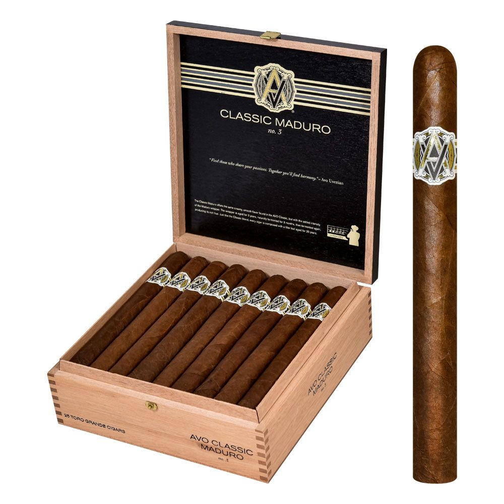 Avo Classic Maduro No. 3 - Churchill - Box of 25