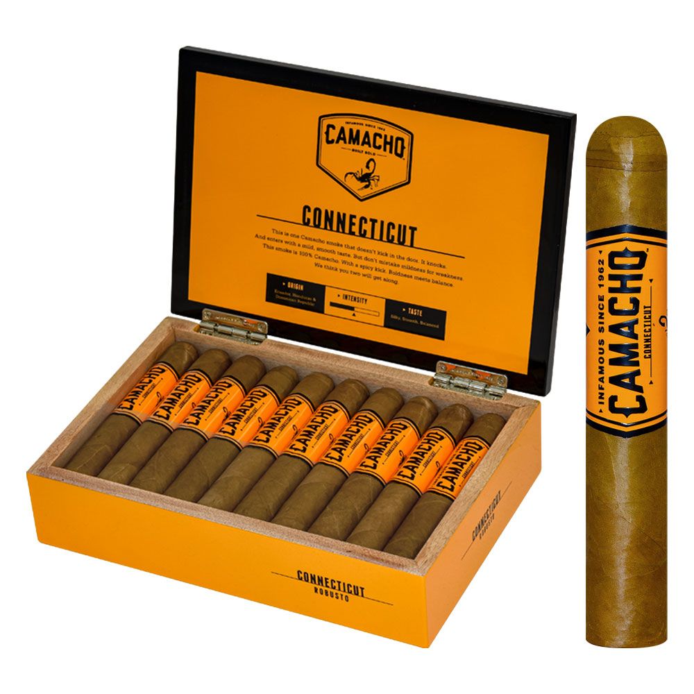 Camacho Connecticut Robusto - Pack of 5