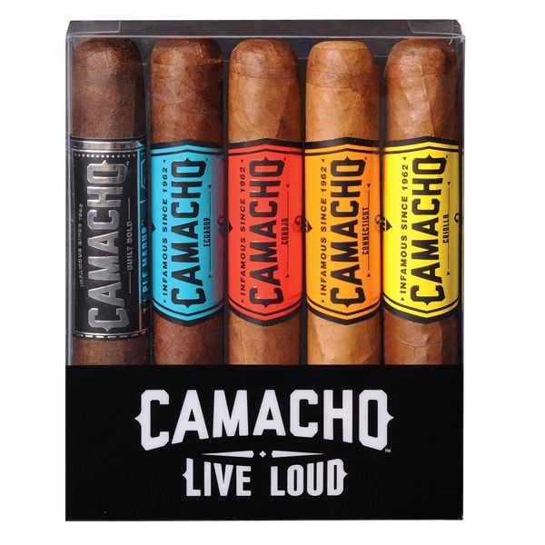 Camacho Core 5ive Robusto Assortment - Box of 5