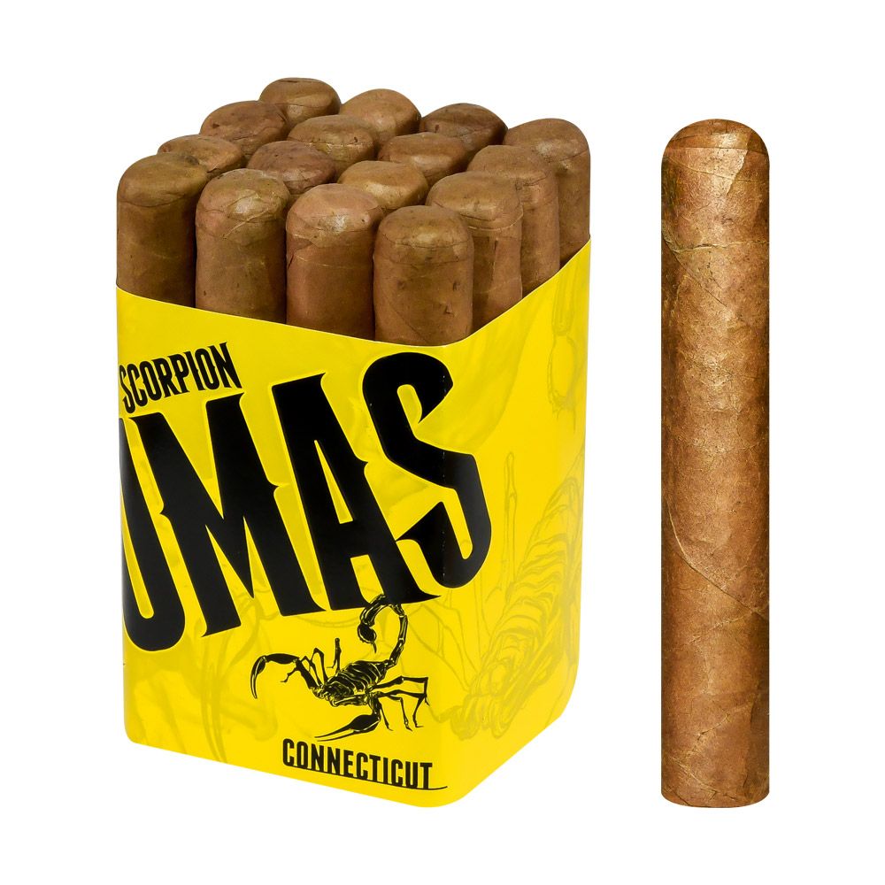 Camacho Scorpion Fumas Connecticut Robusto - Bundle of 16