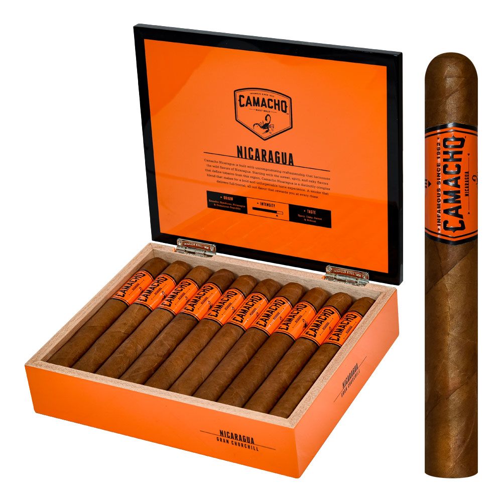 Camacho Nicaragua Gran Churchill - Box of 20