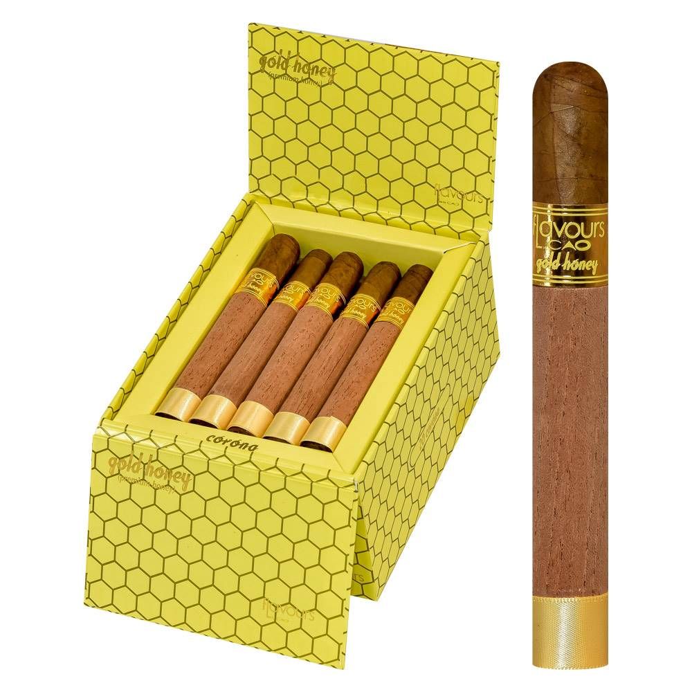 CAO Flavours Gold Honey Corona - Box of 20