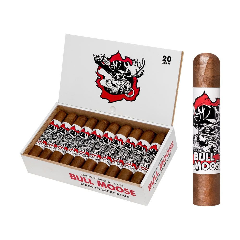 Chillin Moose Bull Moose Robusto Gordo - Pack of 5