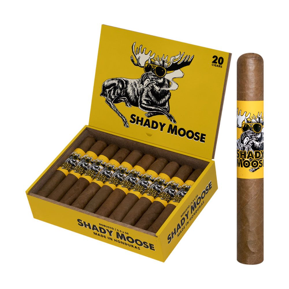 Chillin Moose Shady Moose Connecticut Robusto - Box of 20