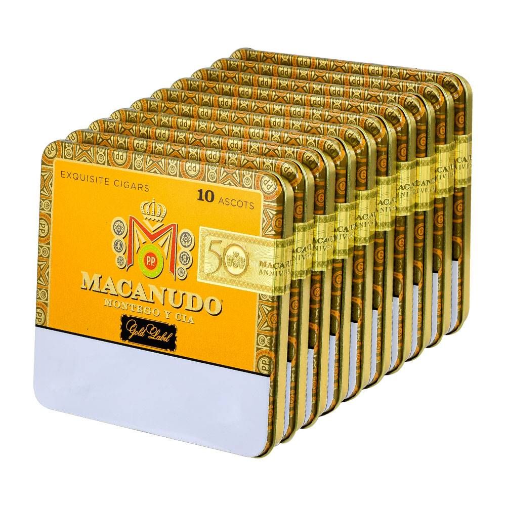 Macanudo Gold Label Ascot 10 - Unit of 100