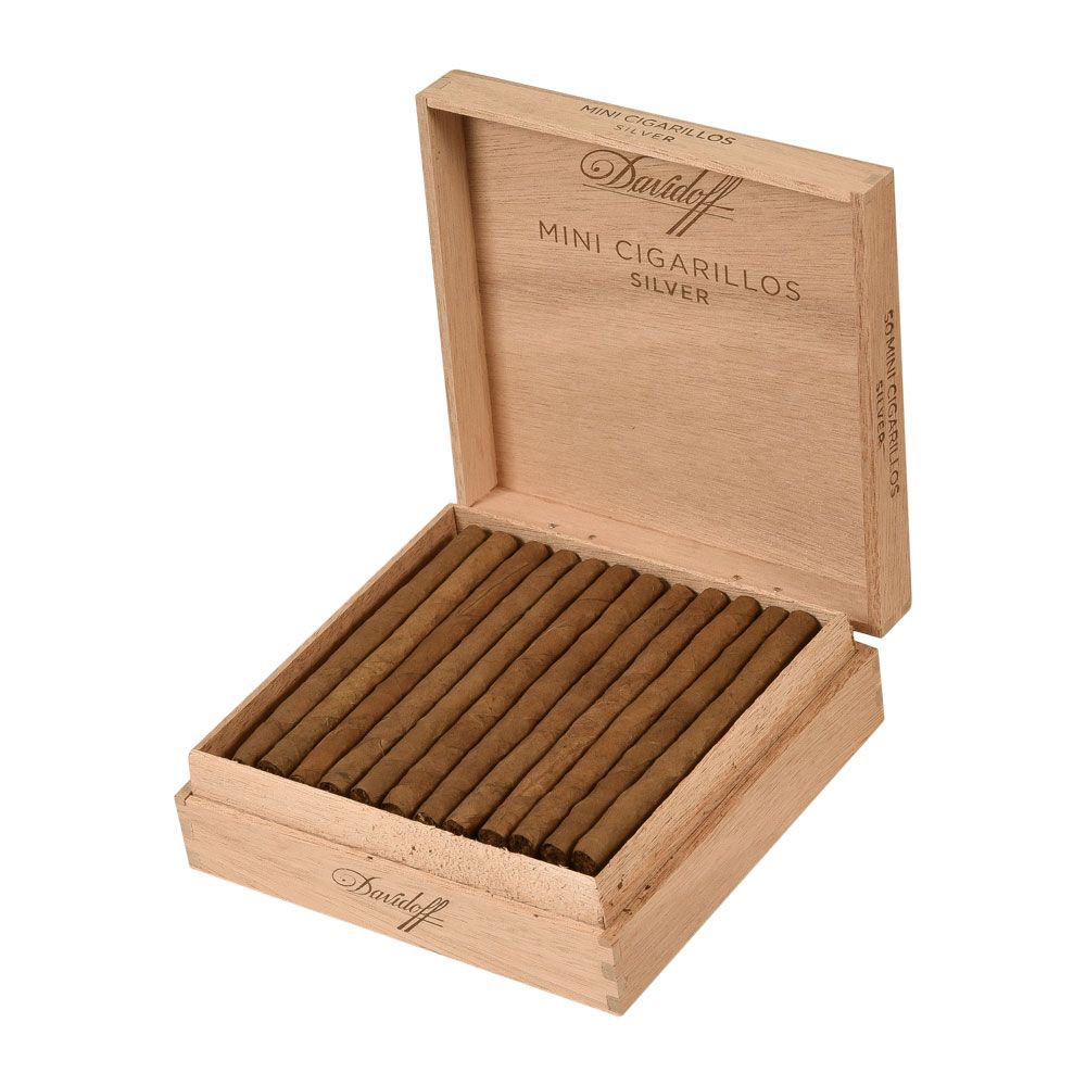 Davidoff Cigarillos Mini Cigarillos Silver 50 - Box of 50