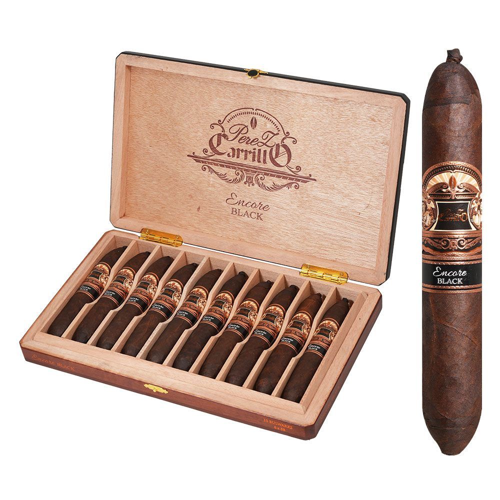 EP Carrillo Encore Black Bulwarks - Perfecto Gordo - Box of 10