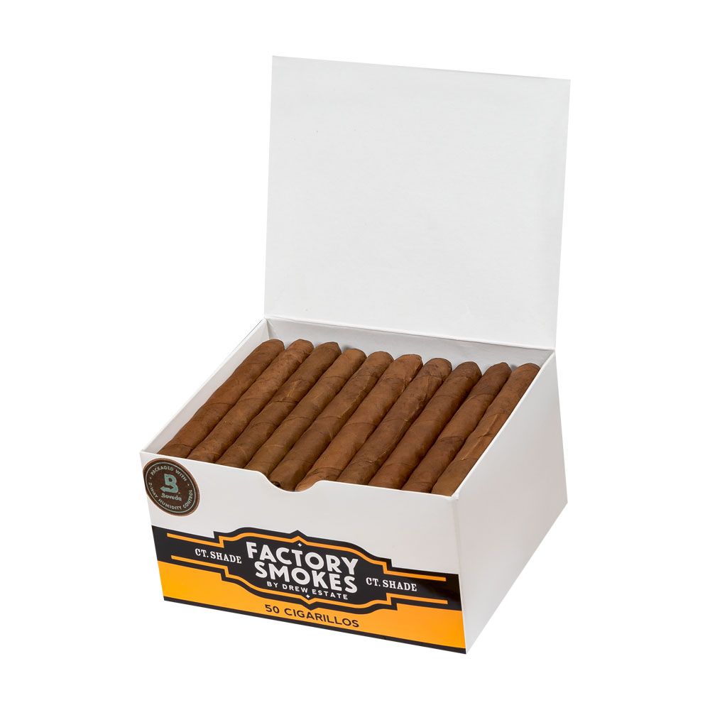 Factory Smokes Connecticut Shade Cigarillos - Box of 50