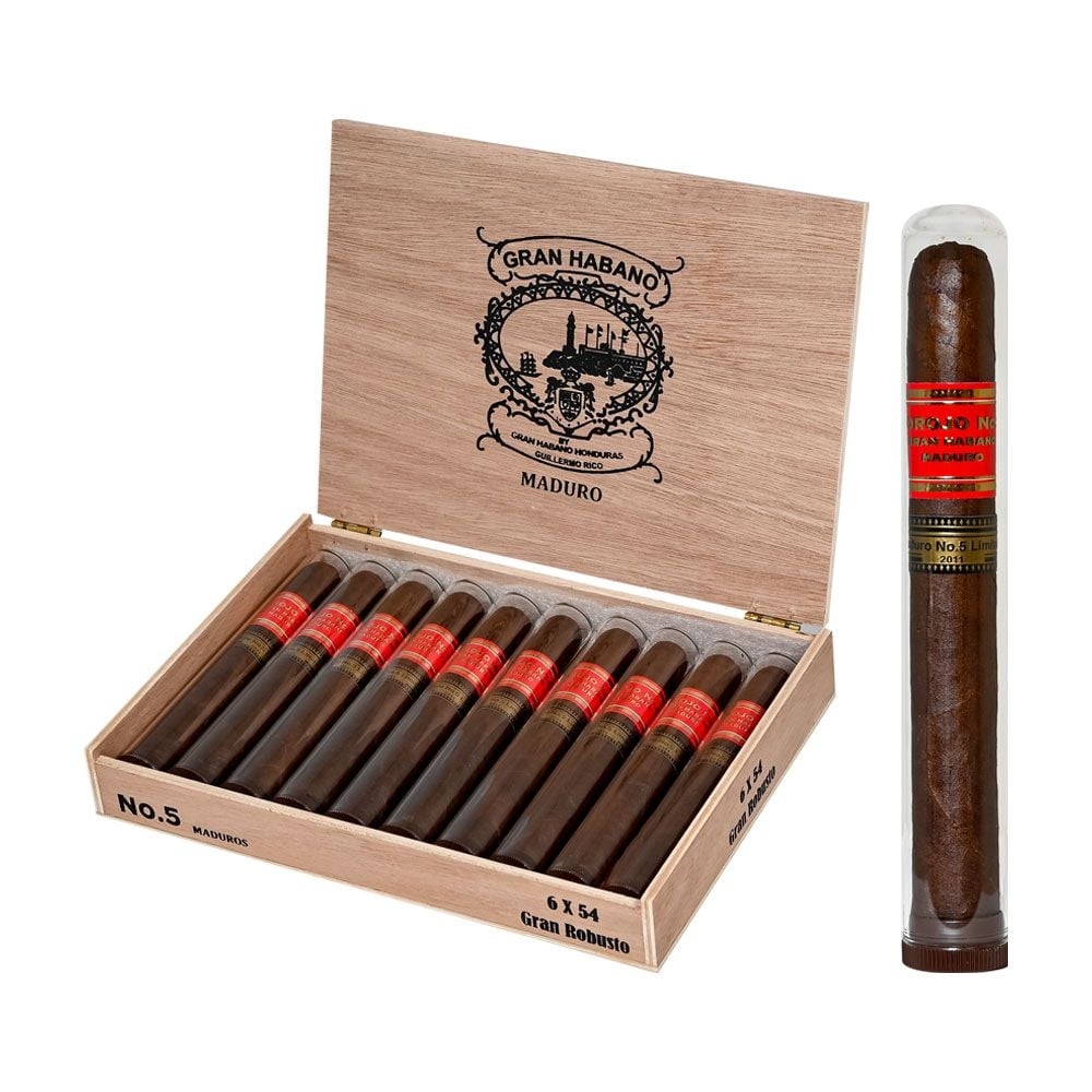 Gran Habano #5 Corojo Maduro Gran Robusto Tube - Single of 1