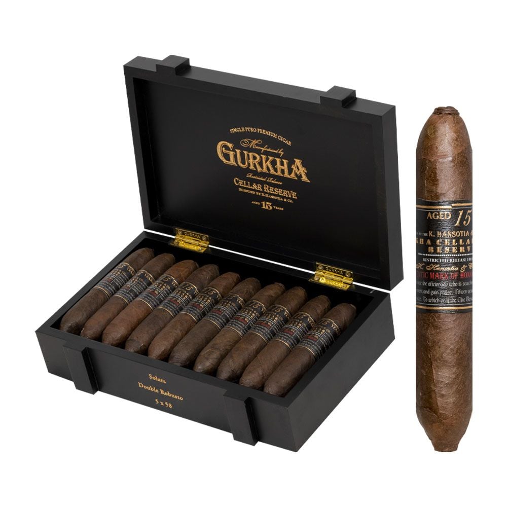 Gurkha Cellar Reserve 15 Year Limitada Solara - Double Robusto - Single of 1