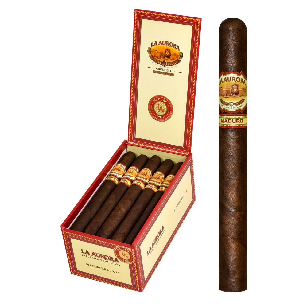 La Aurora 1985 Maduro Churchill - Box of 20