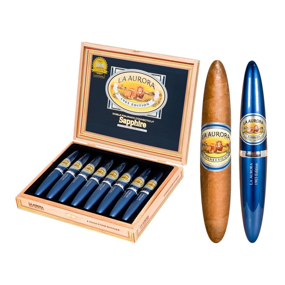 La Aurora Preferidos Sapphire Connecticut No. 2 Tubes - Box of 8