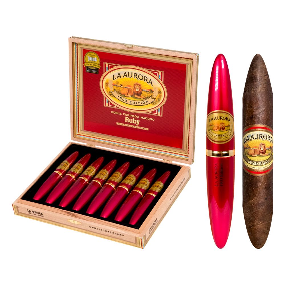 La Aurora Preferidos Ruby Maduro No. 2 Tubes - Box of 8