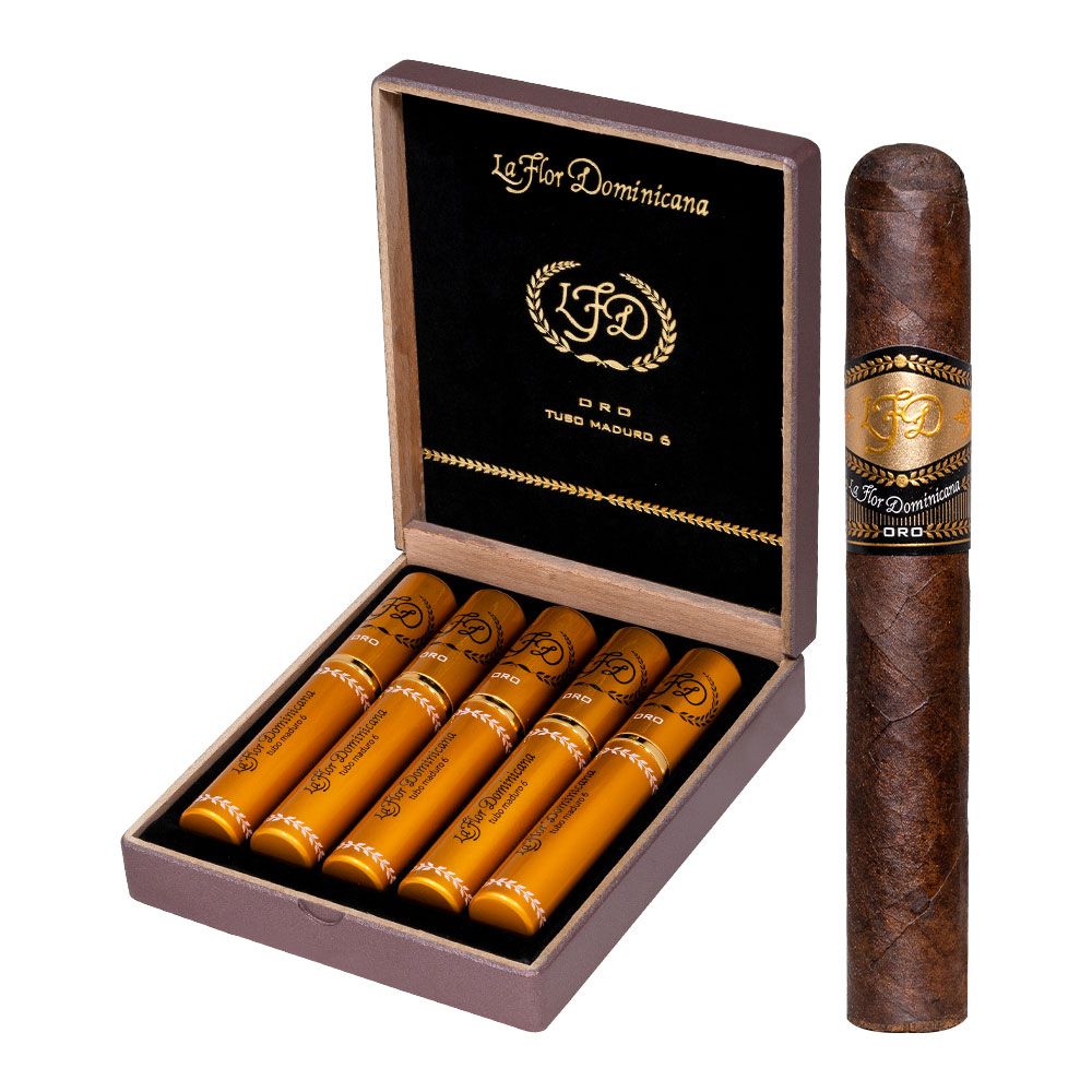 La Flor Dominicana Oro Tubo No. 6 5 - Box of 5