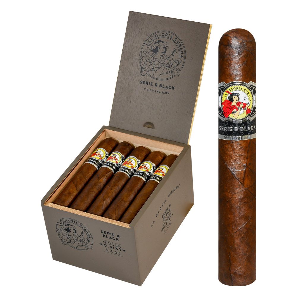 La Gloria Cubana Serie R Black No 60 Gigante - Box of 18