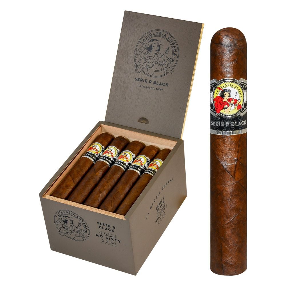 La Gloria Cubana Serie R Black No 60 Gigante - Pack of 5