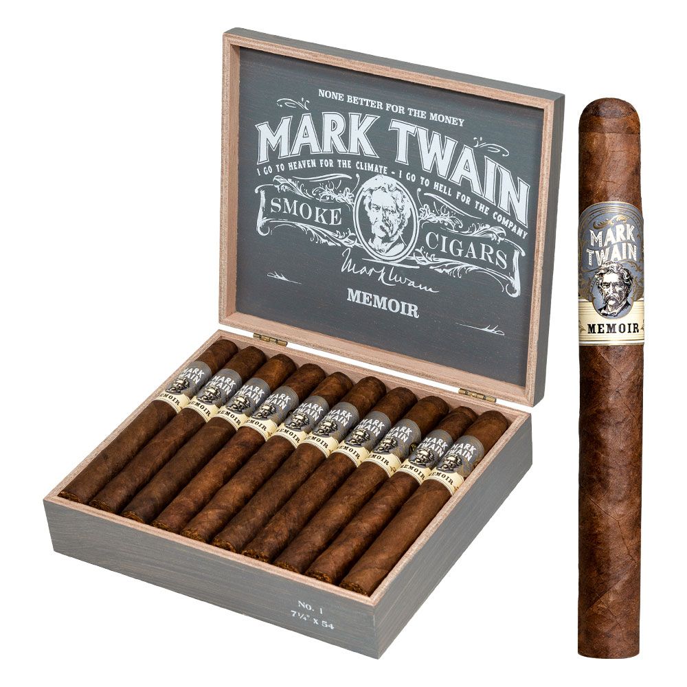 Mark Twain Memoir No. 1 - Double Corona - Box of 20