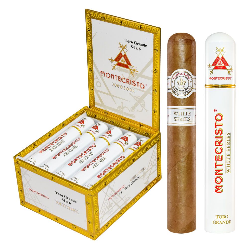 Montecristo White Toro Grande Tube - Box of 15