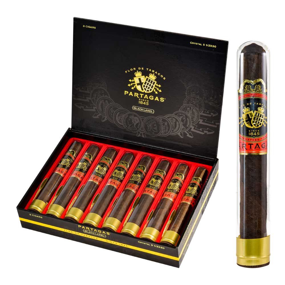 Partagas Black Label Crystal Tube - Box of 8