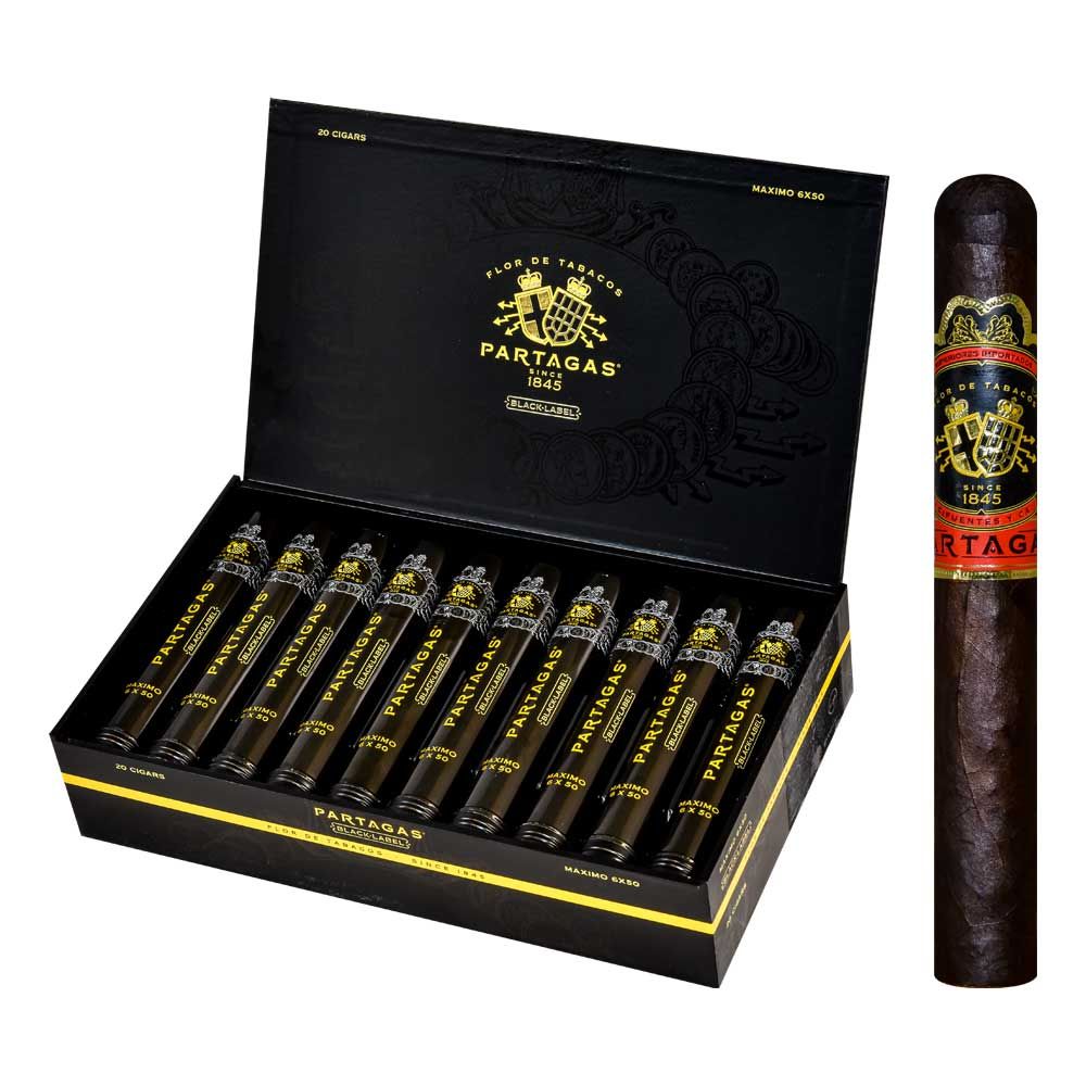 Partagas Black Label Maximo Tube - Box of 20