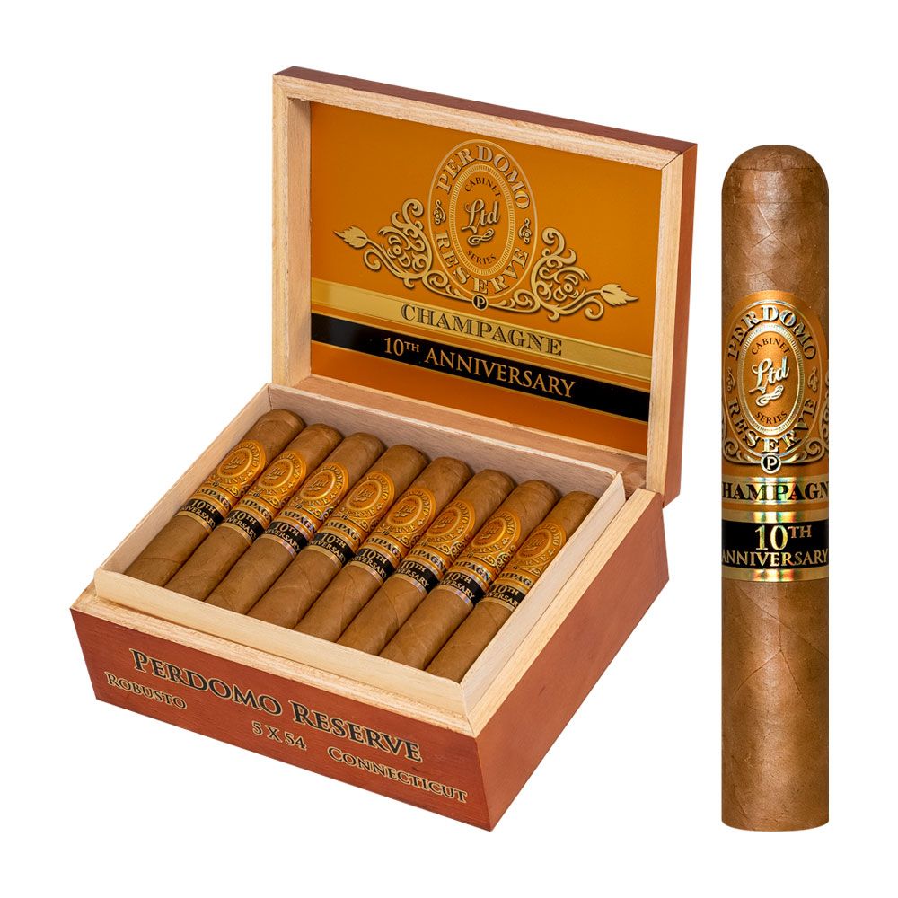 Perdomo 10th Anniv Champagne Robusto - Box of 25