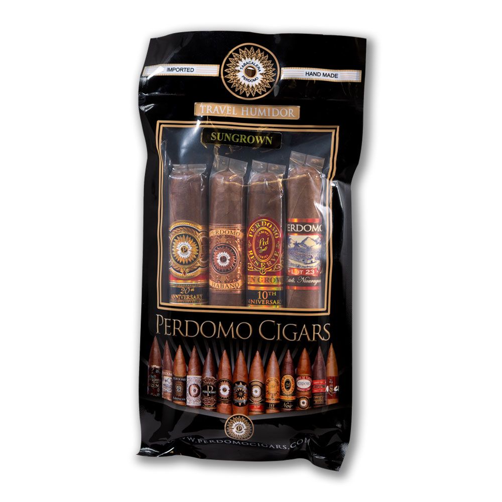 Perdomo Humidified Bag Assorted Sungrown - Pack of 4