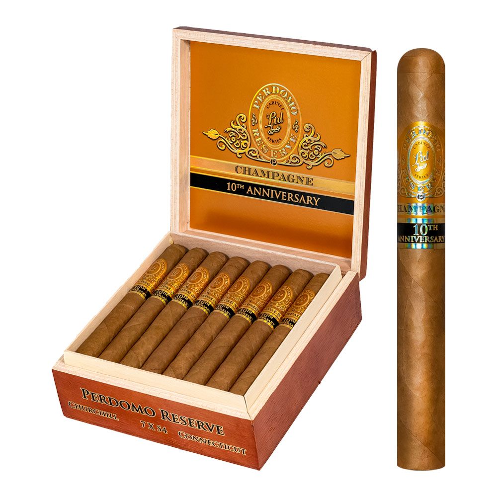 Perdomo 10th Anniv Champagne Churchill - Box of 25