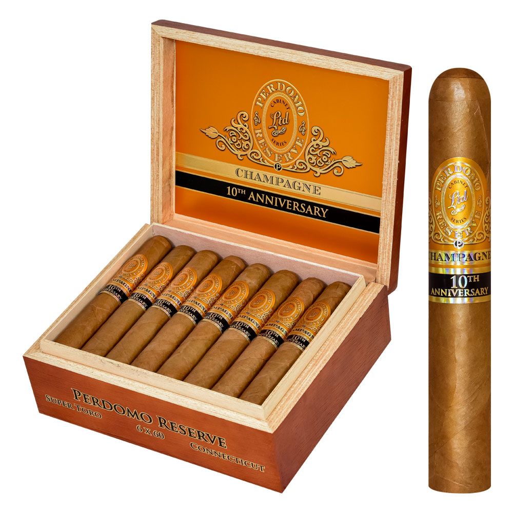 Perdomo 10th Anniv Champagne Super Toro - Box of 25