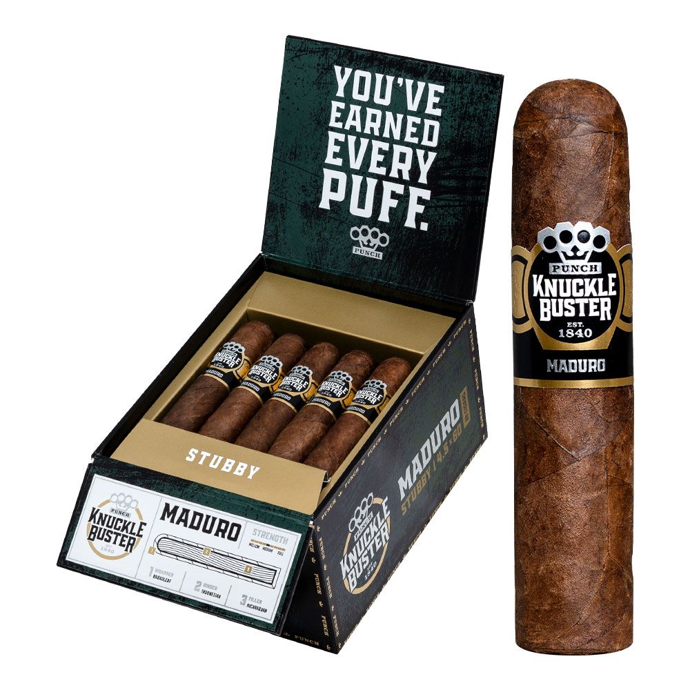 Punch Knuckle Buster Maduro Stubby - Box of 20