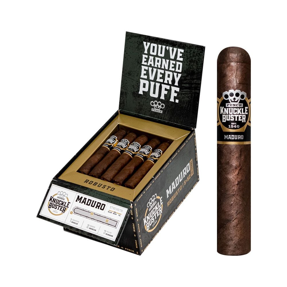 Punch Knuckle Buster Maduro Robusto - Single of 1