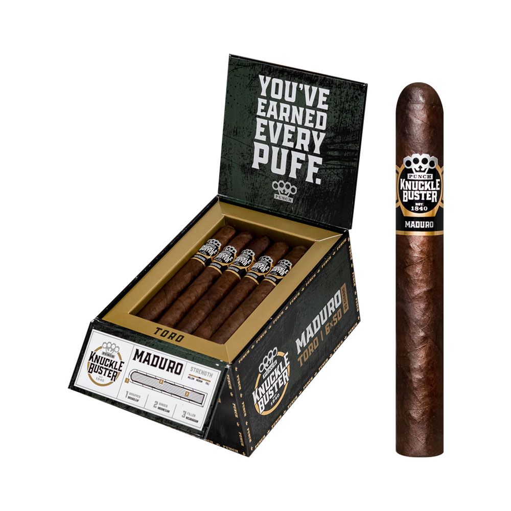Punch Knuckle Buster Maduro Toro - Box of 25