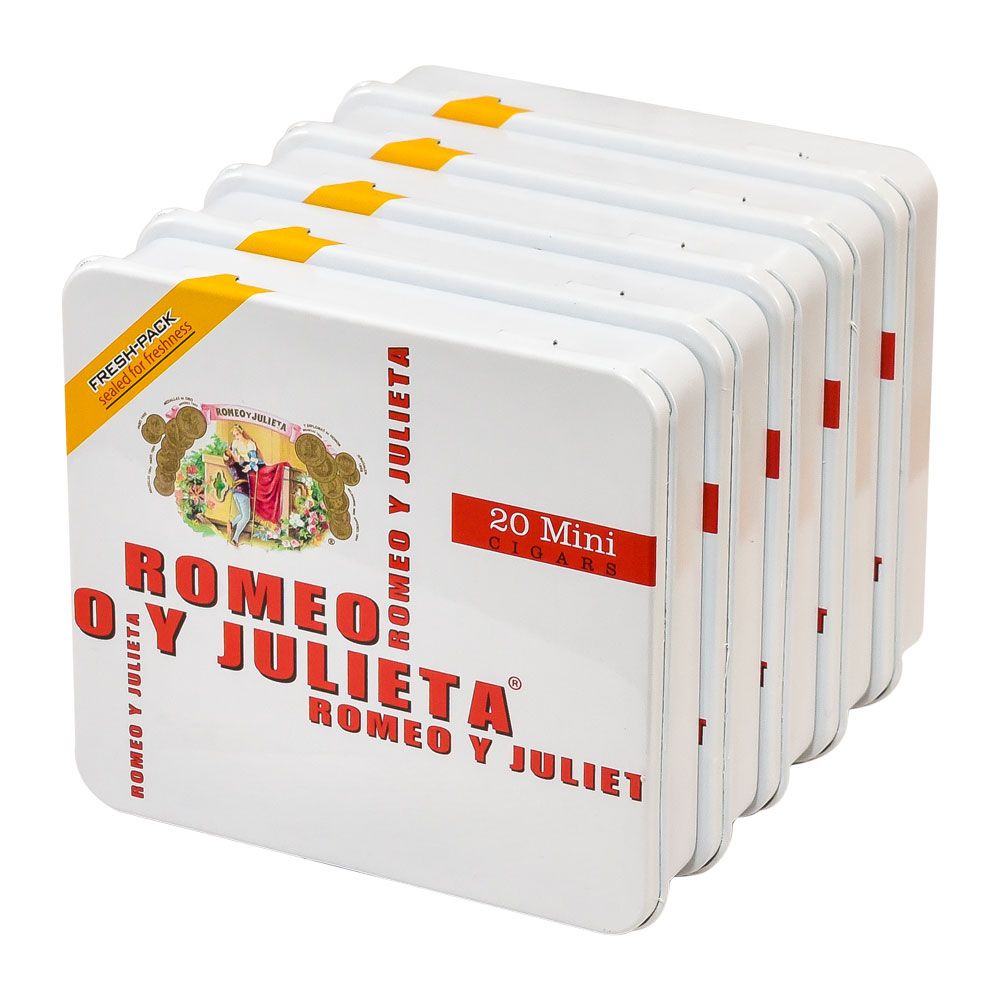 Romeo Y Julieta 1875 Minis Original White Cigarillos - Unit of 100