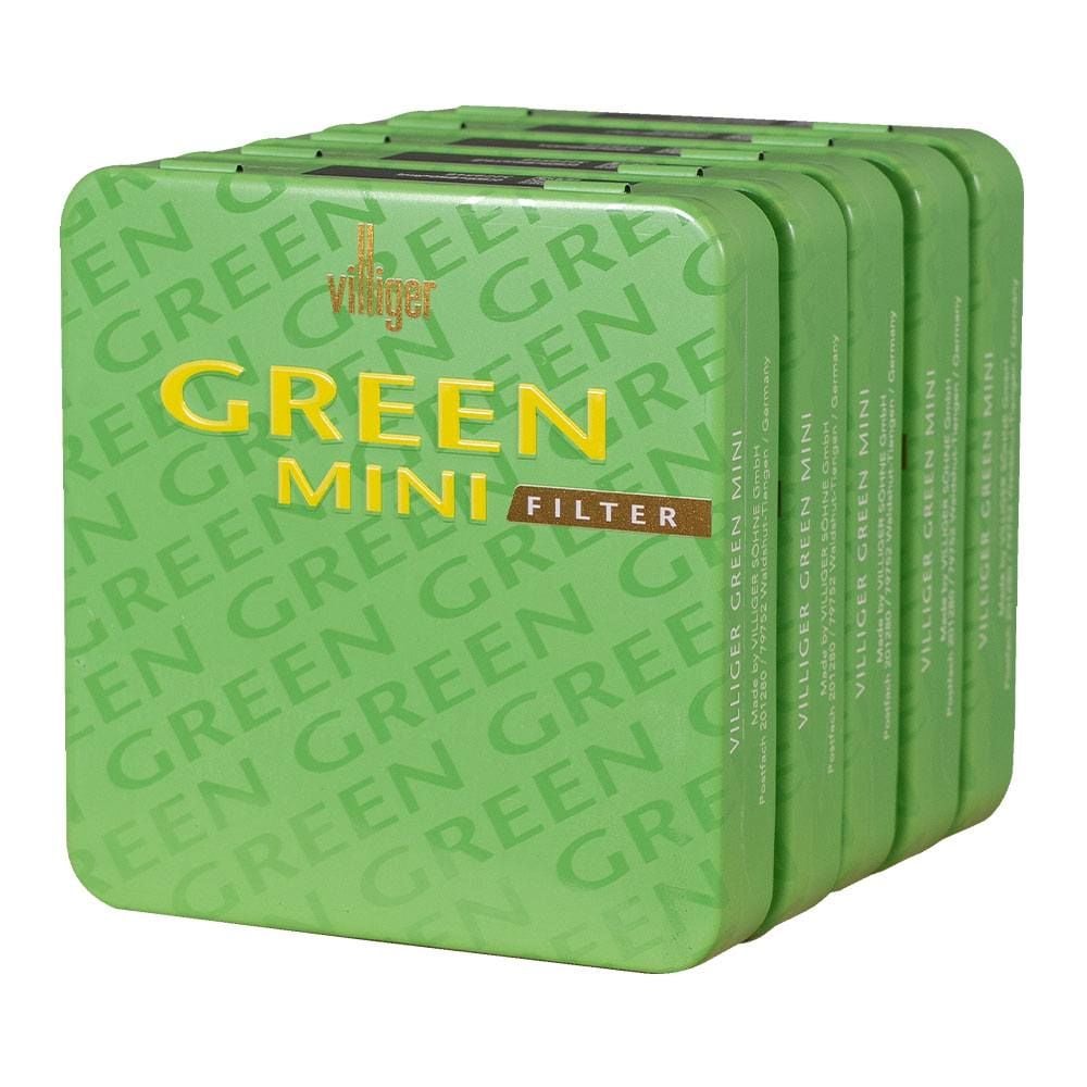 Villiger Mini Green Caipirinha Filter - Tin of 20