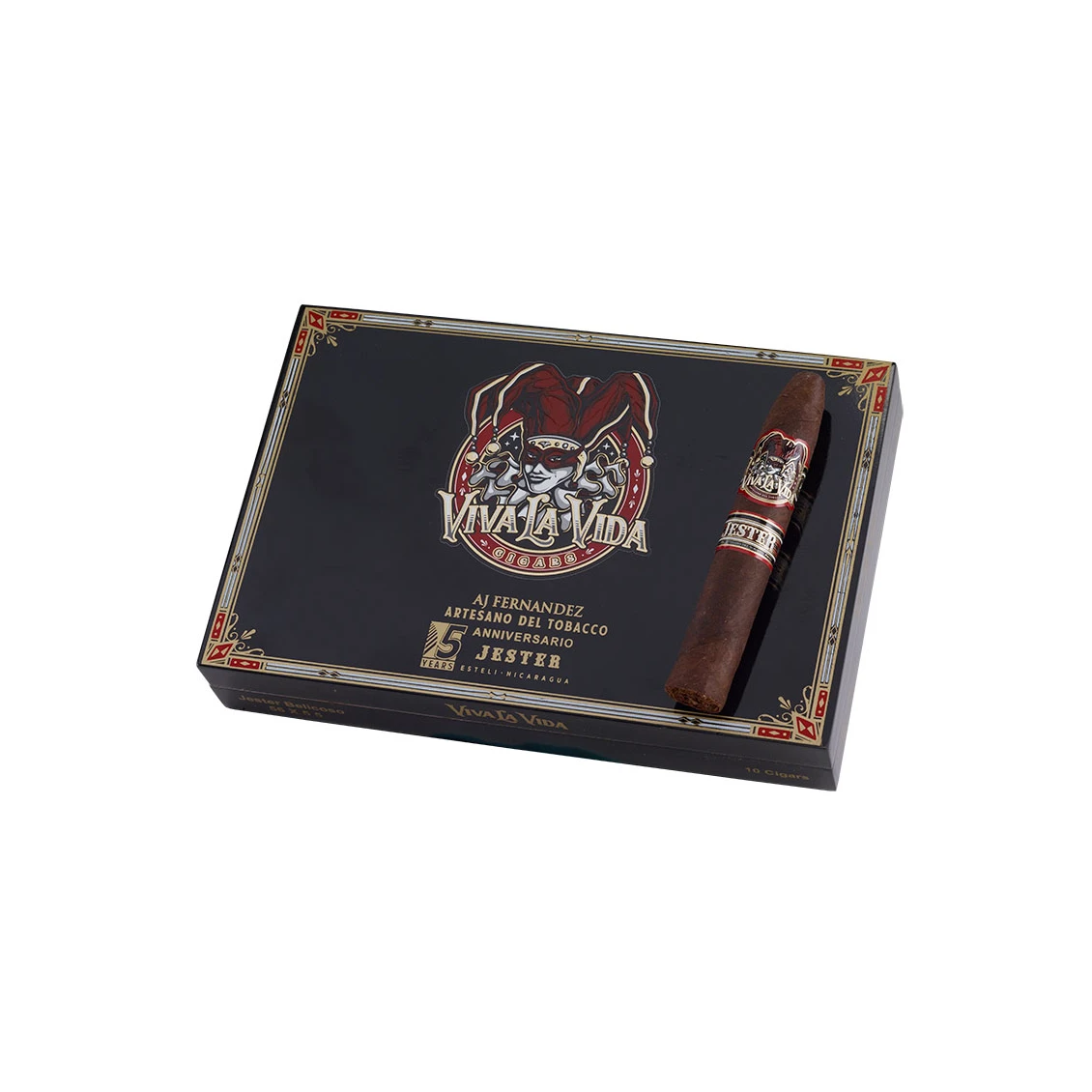 Viva La Vida 5th Anniversary Jester Flat Round Belicoso Maduro | Belicoso