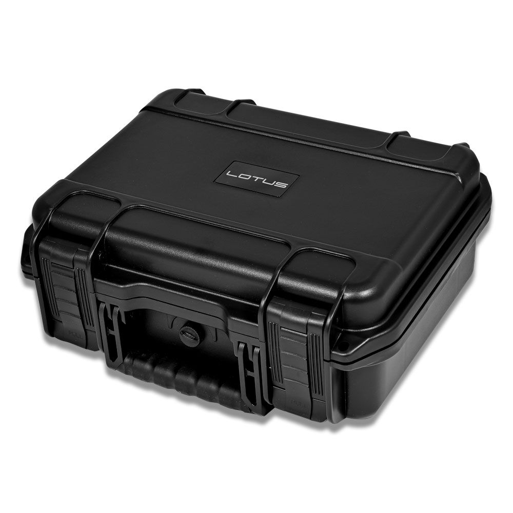 Lotus 40 Cigar Travel Humidor - Black