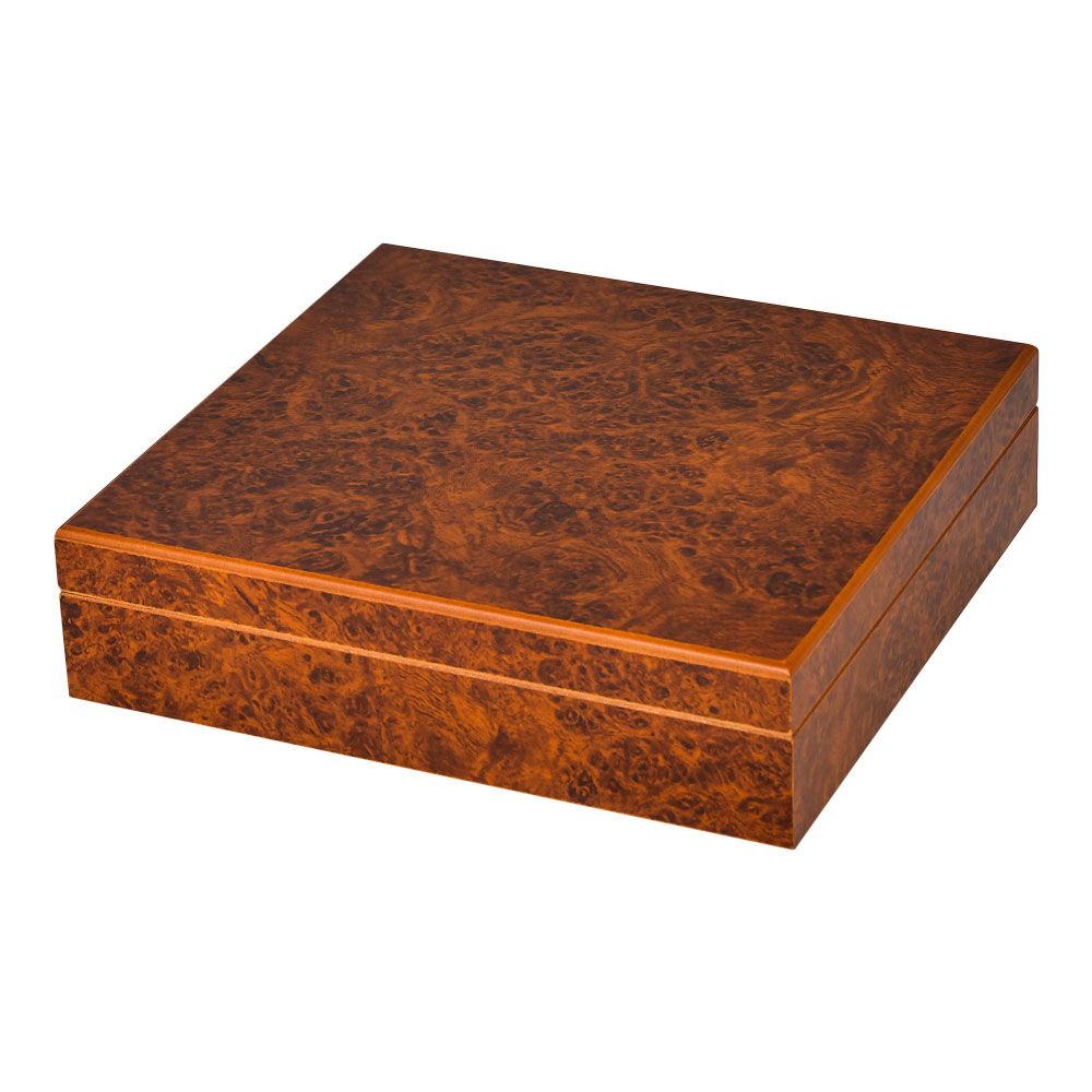 20 Cigar Travel Humidor Burl - Single of 1