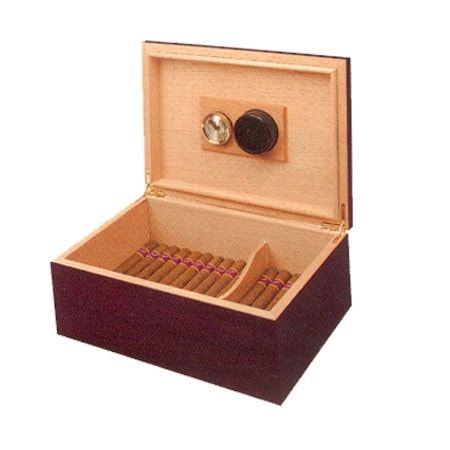 Rosewood Humidor With Cigars - Single of 1