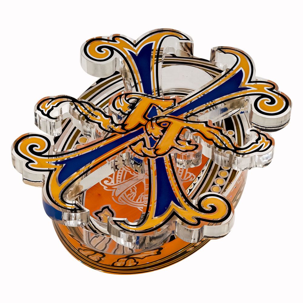 The Fuente Story Opus X Crystal Ashtray - Blue
