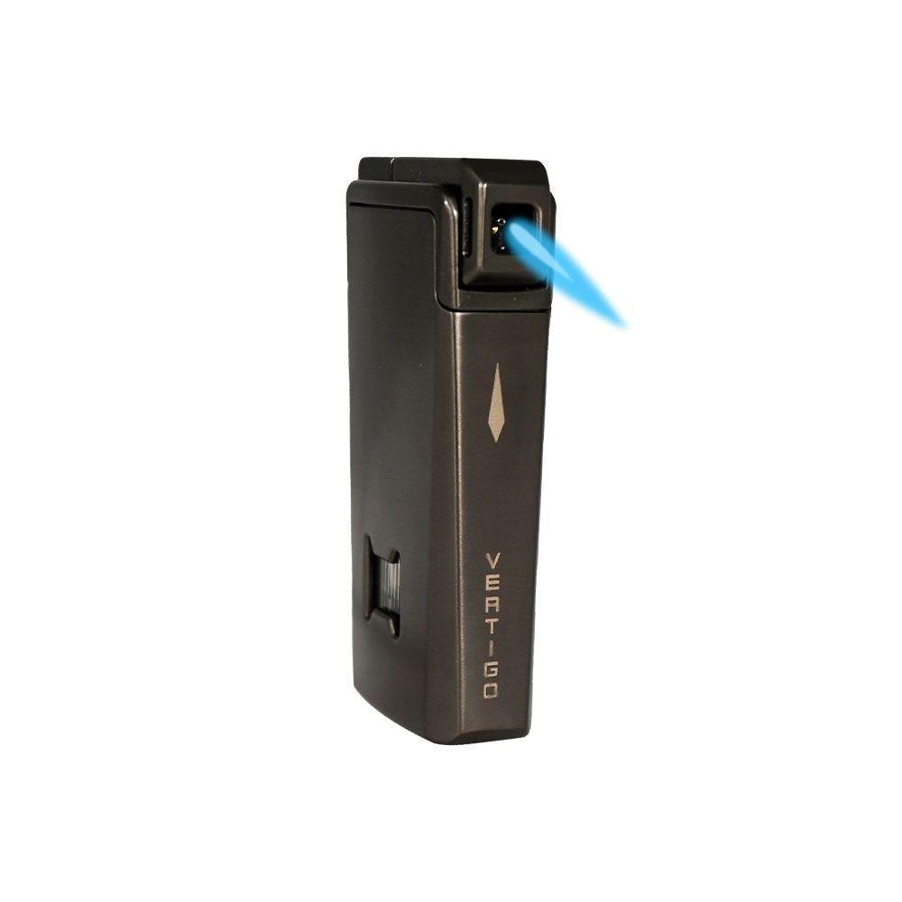 Vertigo Double Agent Single Torch Lighter - Gunmetal