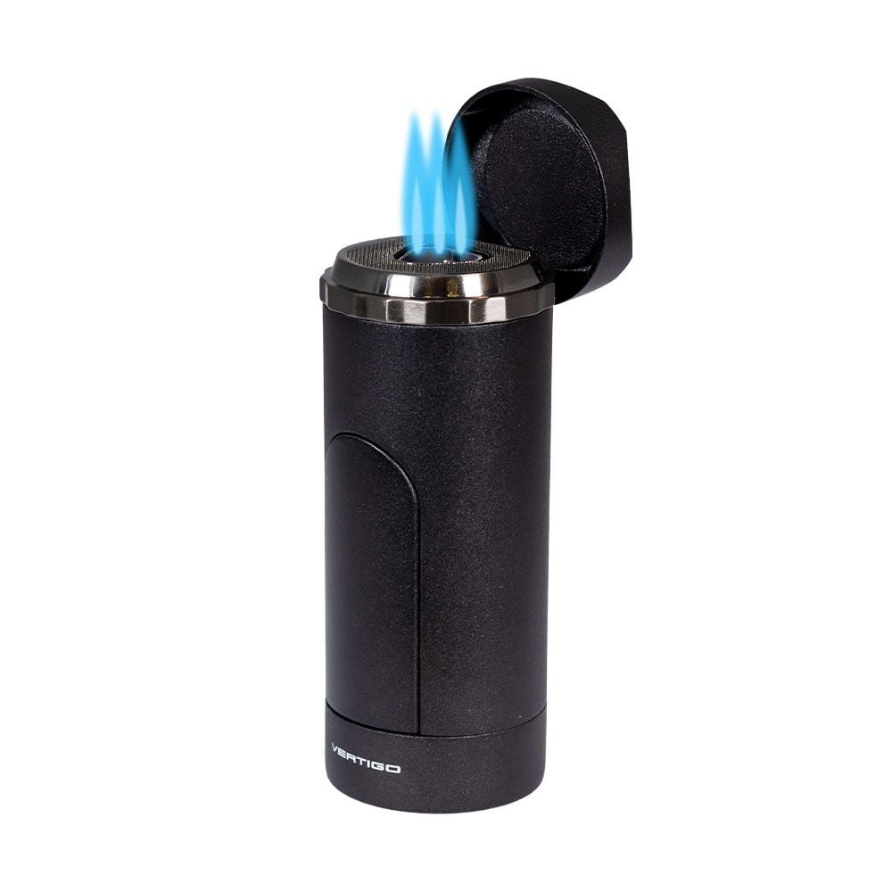 Vertigo King Triple Torch Lighter with Punch - Gunmetal