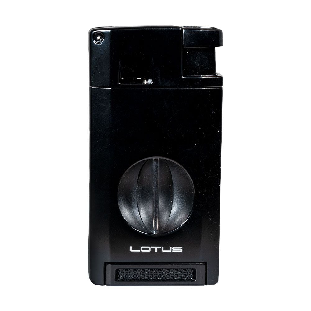 Lotus Excalibur Double Torch Lighter with Cutters - Chrome