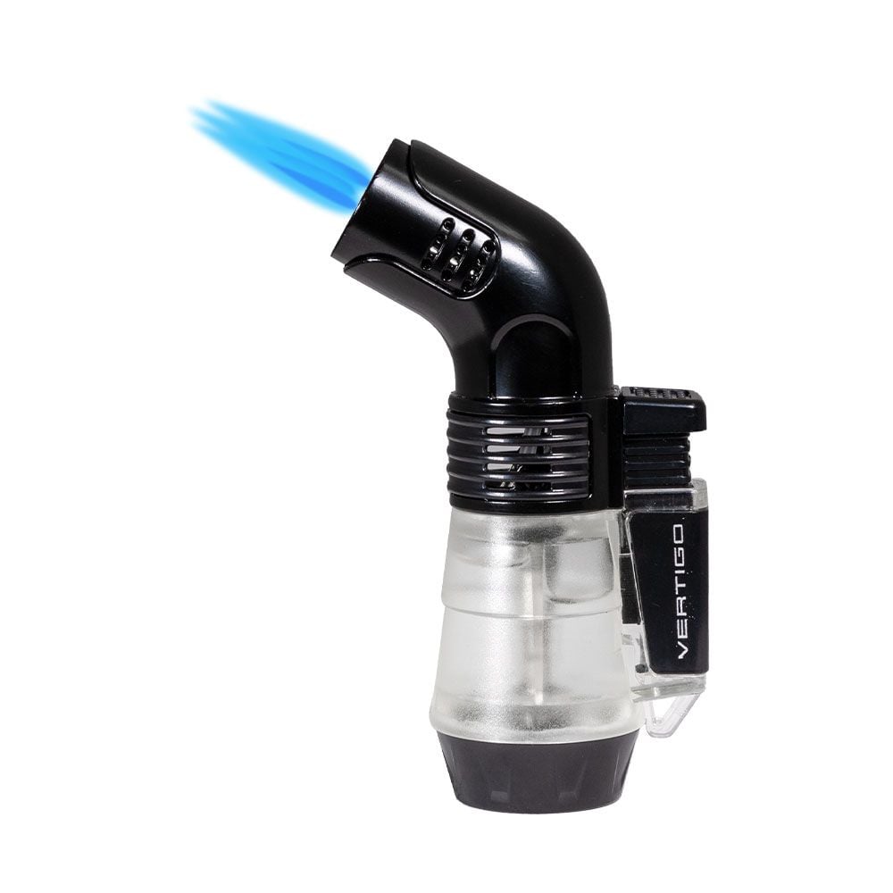 Vertigo Boxer Triple Torch Lighter - Black