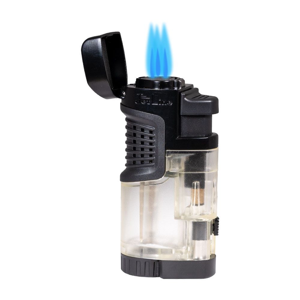 Jetline Fatboy Triple Torch Lighter - Black
