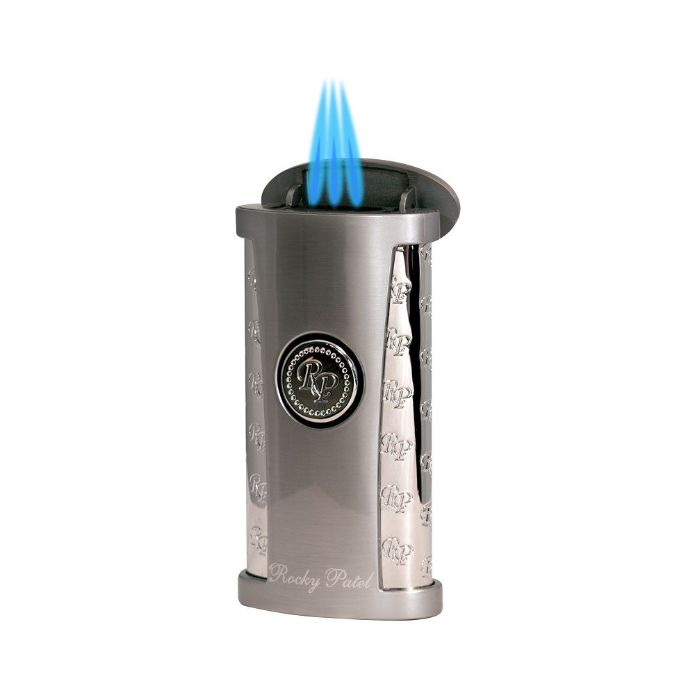 Rocky Patel Lighter One Touch Triple Torch - Chrome